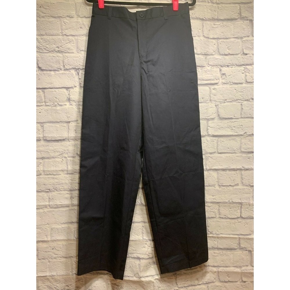 Boy's Husky Flat Front Pants
